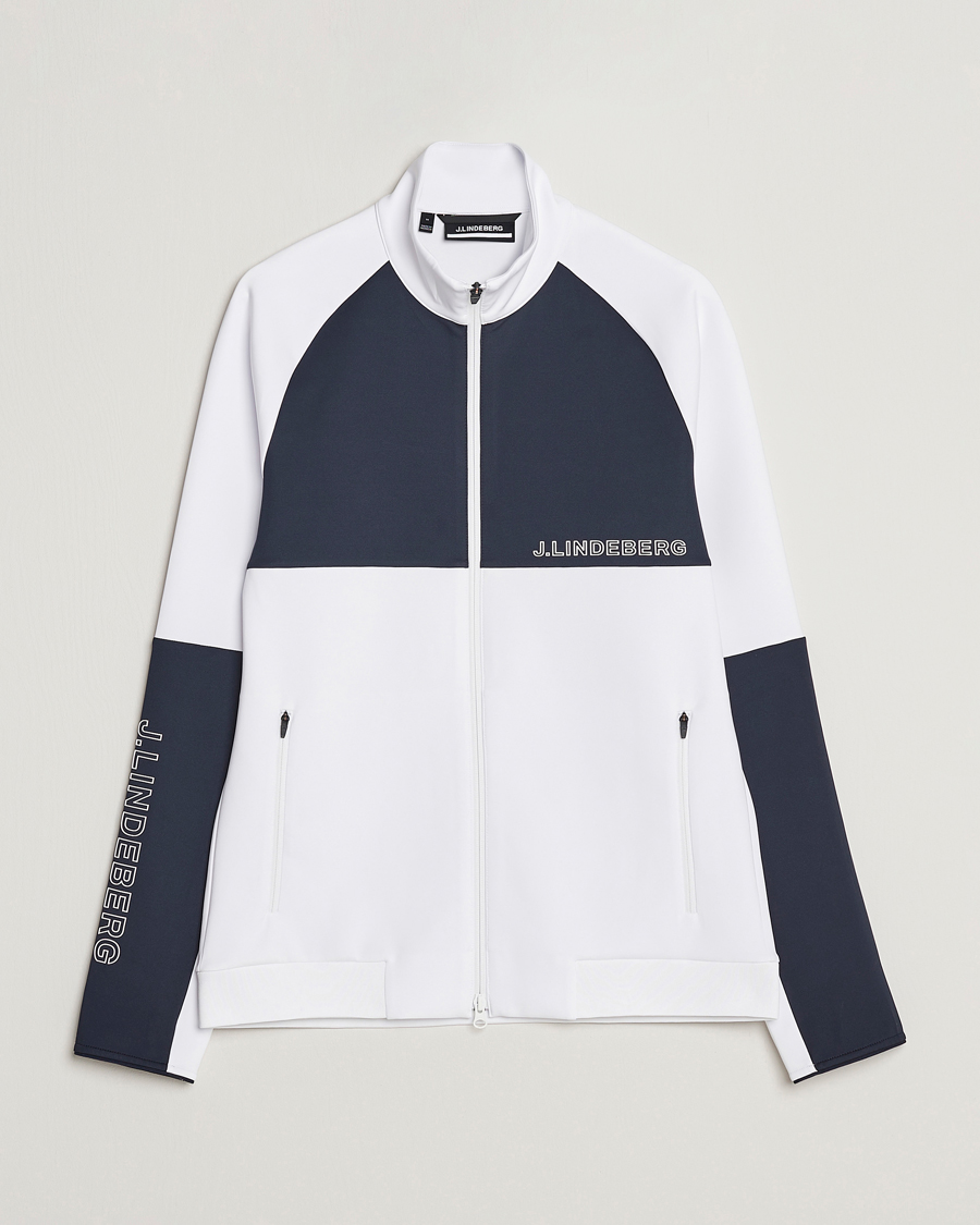 Hombres | Abrigos y chaquetas | J.Lindeberg | Lazarus Mid Layer Full Zip White