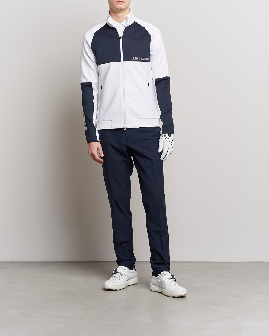 Hombres | Abrigos y chaquetas | J.Lindeberg | Lazarus Mid Layer Full Zip White