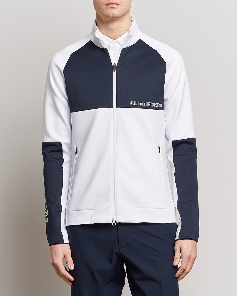 Hombres | Abrigos y chaquetas | J.Lindeberg | Lazarus Mid Layer Full Zip White
