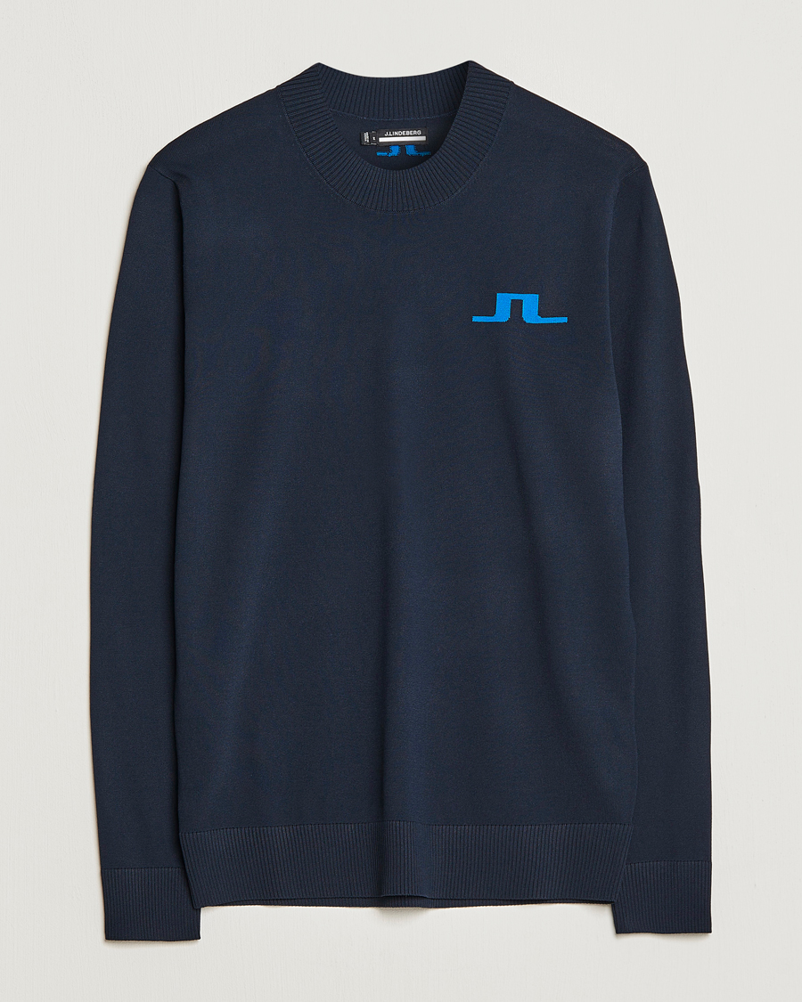 Hombres | Jerséis y prendas de punto | J.Lindeberg | Gus Knitted Sweater Navy