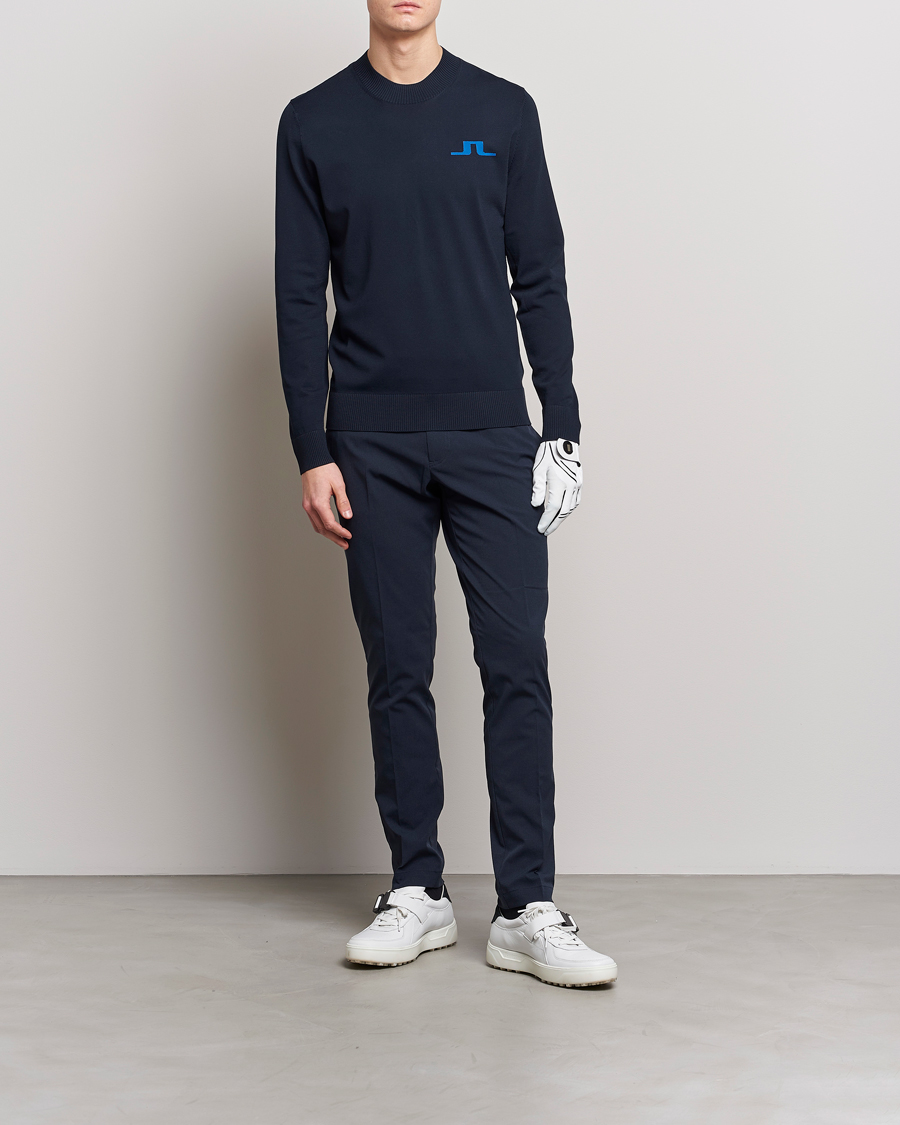 Hombres | Jerséis y prendas de punto | J.Lindeberg | Gus Knitted Sweater Navy
