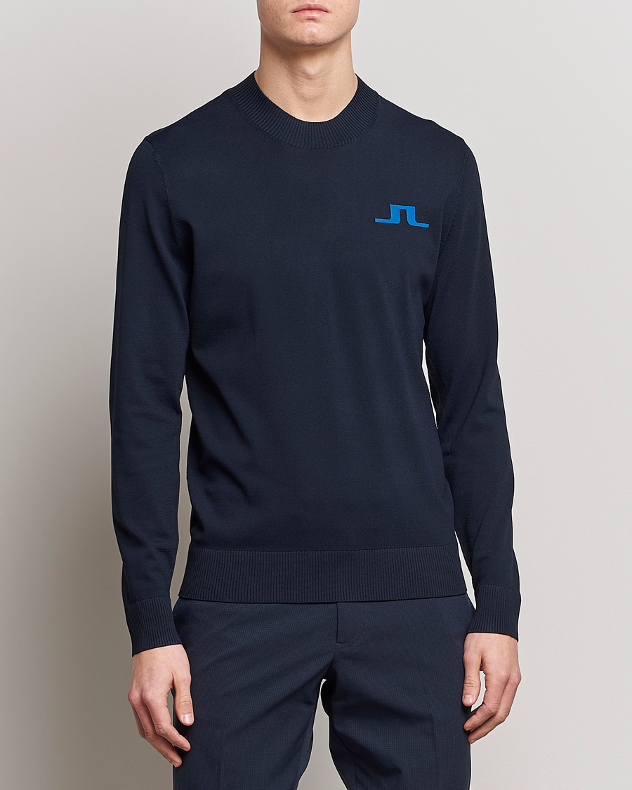 Hombres | Jerséis y prendas de punto | J.Lindeberg | Gus Knitted Sweater Navy