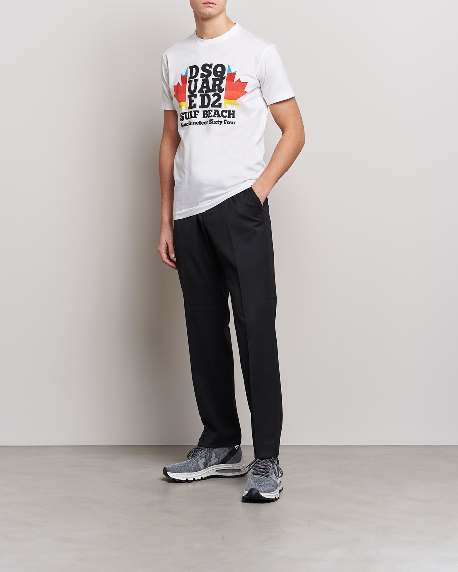 Hombres | Camisetas | Dsquared2 | Surf Beach Tee White