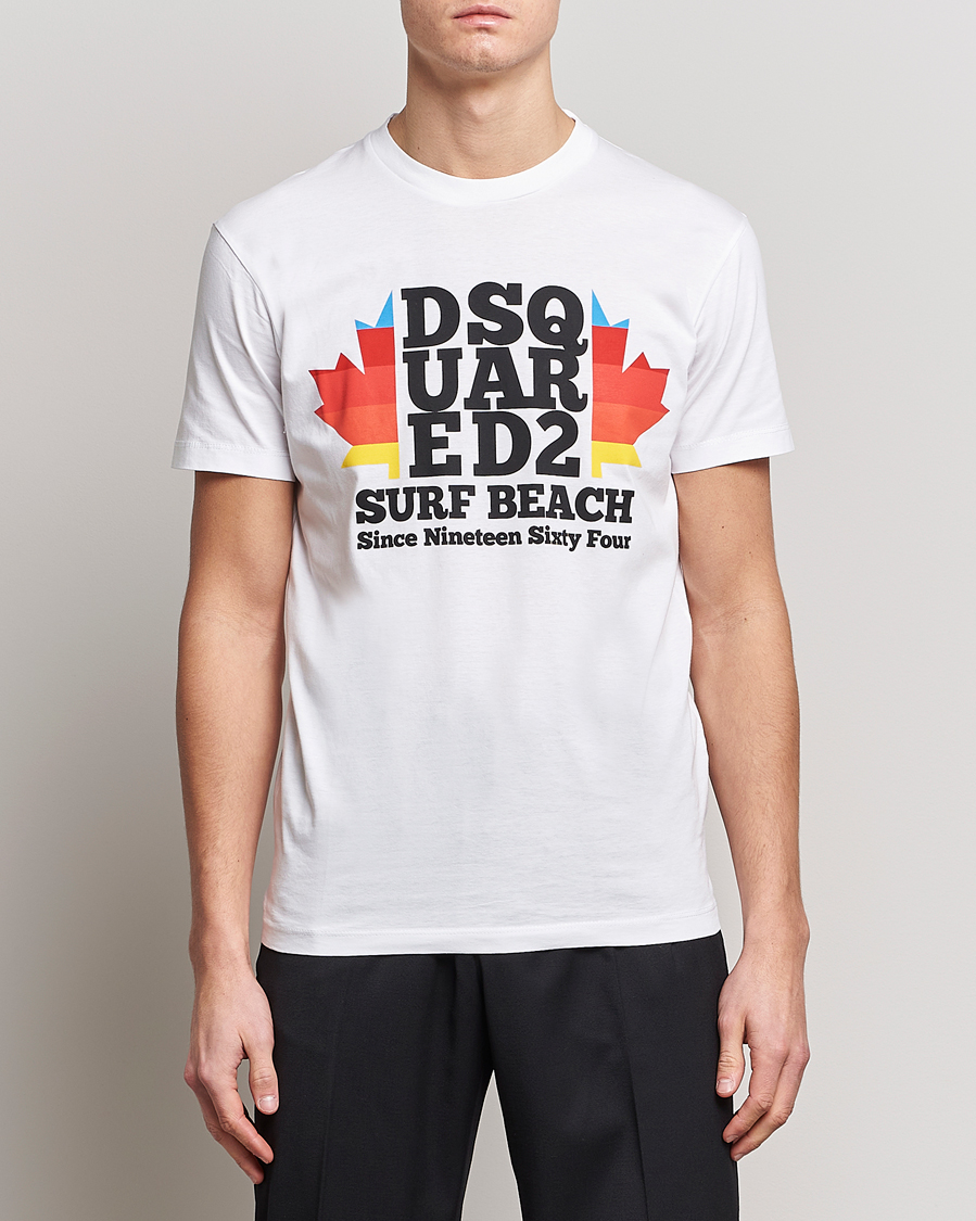 Hombres | Camisetas | Dsquared2 | Surf Beach Tee White