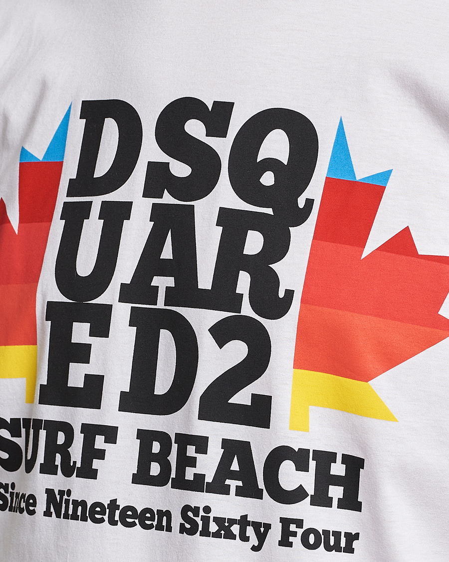 Hombres | Camisetas | Dsquared2 | Surf Beach Tee White
