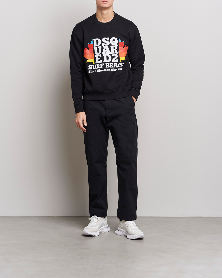 Hombres | Jerséis y prendas de punto | Dsquared2 | Surf Beach Sweatshirt Black