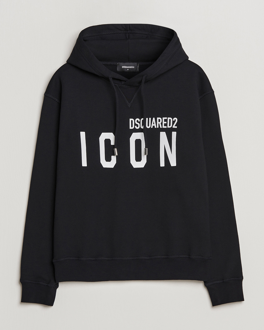 Hombres | Jerséis y prendas de punto | Dsquared2 | Icon Logo Hoodie Black
