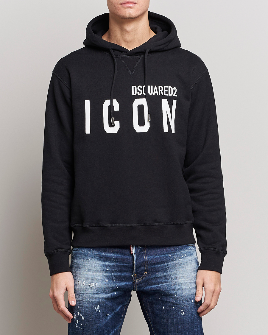 Hombres | Jerséis y prendas de punto | Dsquared2 | Icon Logo Hoodie Black
