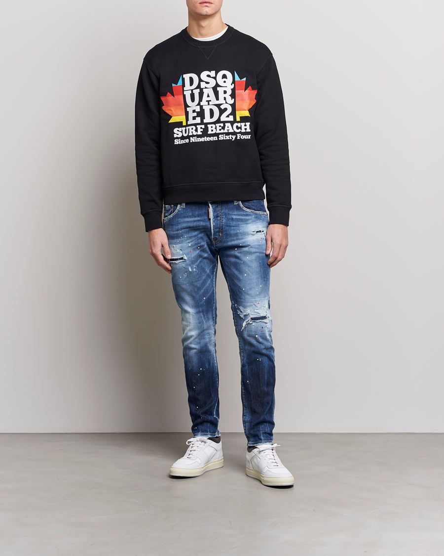 Hombres | Vaqueros | Dsquared2 | Skater Jeans Deep Blue Wash
