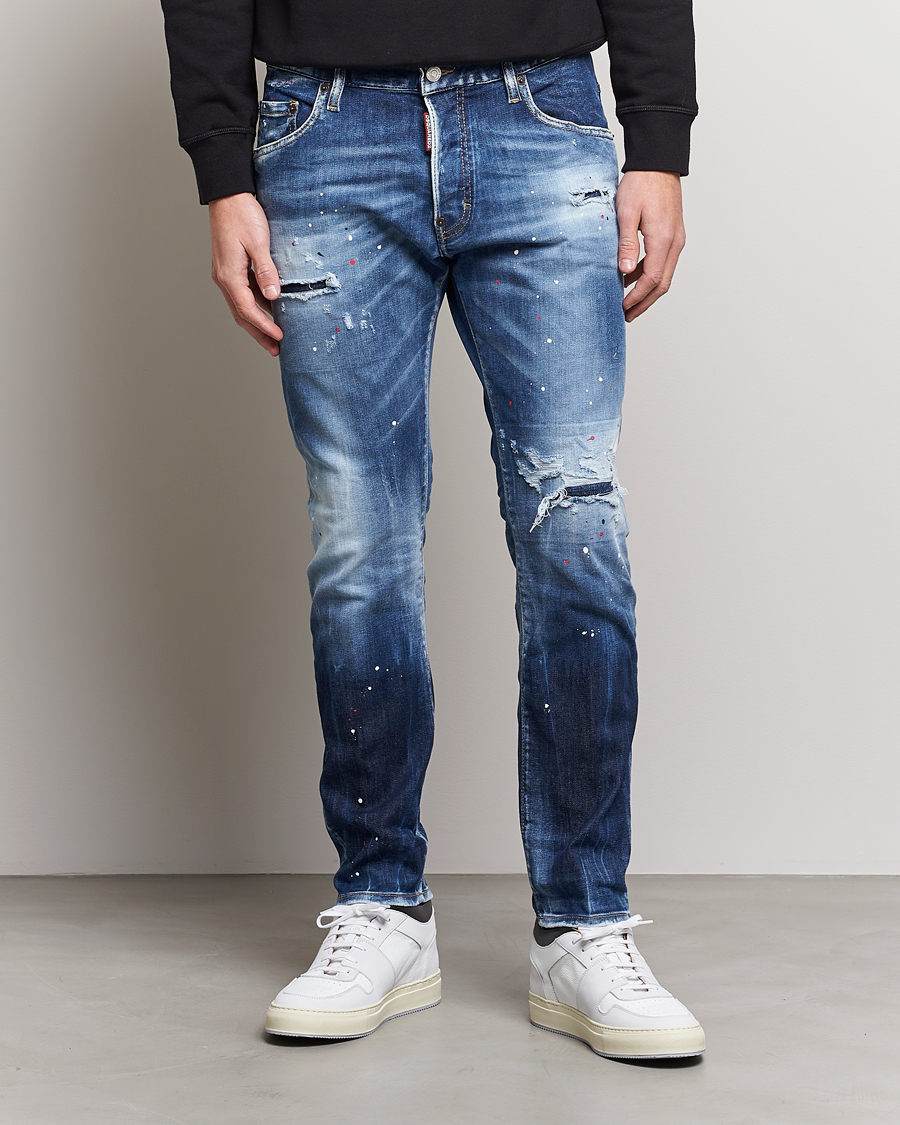 Hombres | Vaqueros | Dsquared2 | Skater Jeans Deep Blue Wash