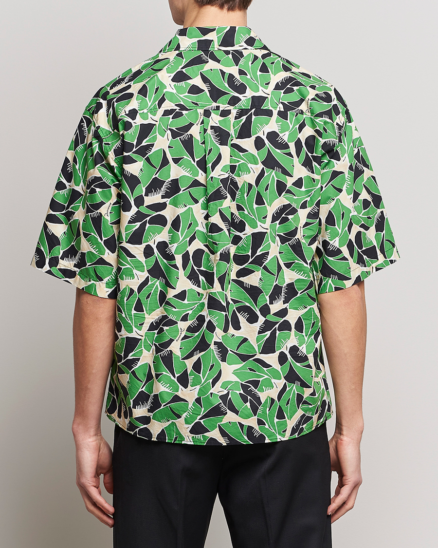 Hombres | Camisas | Dsquared2 | Printed Bowling Shirt Beige/Green