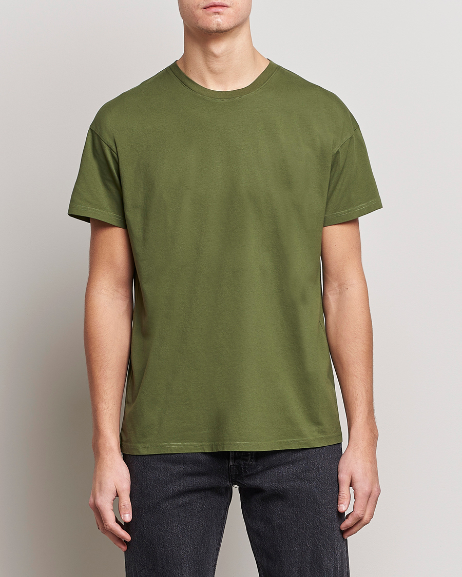 Hombres | Camisetas | Jeanerica | Marcel Crew Neck T-Shirt Army Green