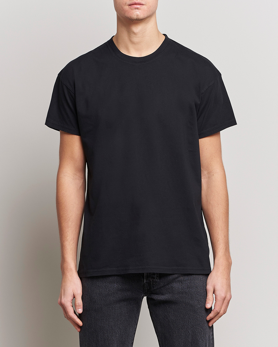 Hombres | Camisetas negras | Jeanerica | Marcel Crew Neck T-Shirt Black