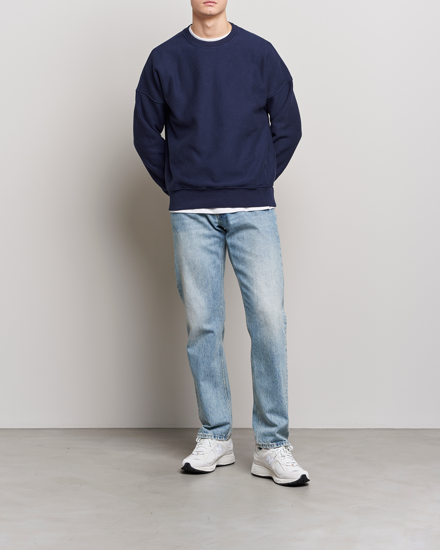 Hombres | Jerséis y prendas de punto | Jeanerica | Paule Crew Neck Sweatshirt Dark Navy