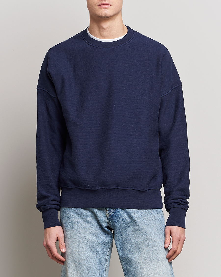 Hombres | Jerséis y prendas de punto | Jeanerica | Paule Crew Neck Sweatshirt Dark Navy