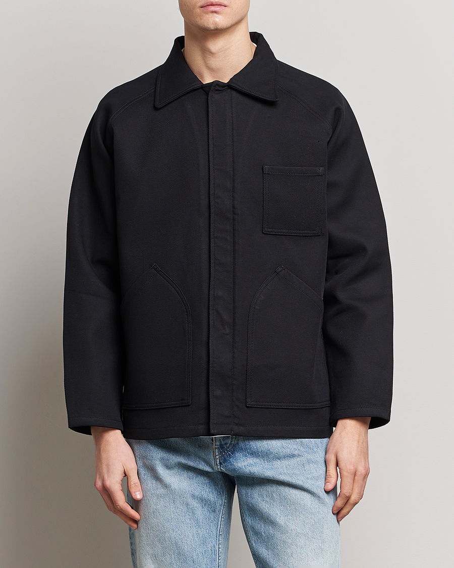 Hombres | Abrigos y chaquetas | Jeanerica | Tom Heavy Workwear Shirt Jacket Black