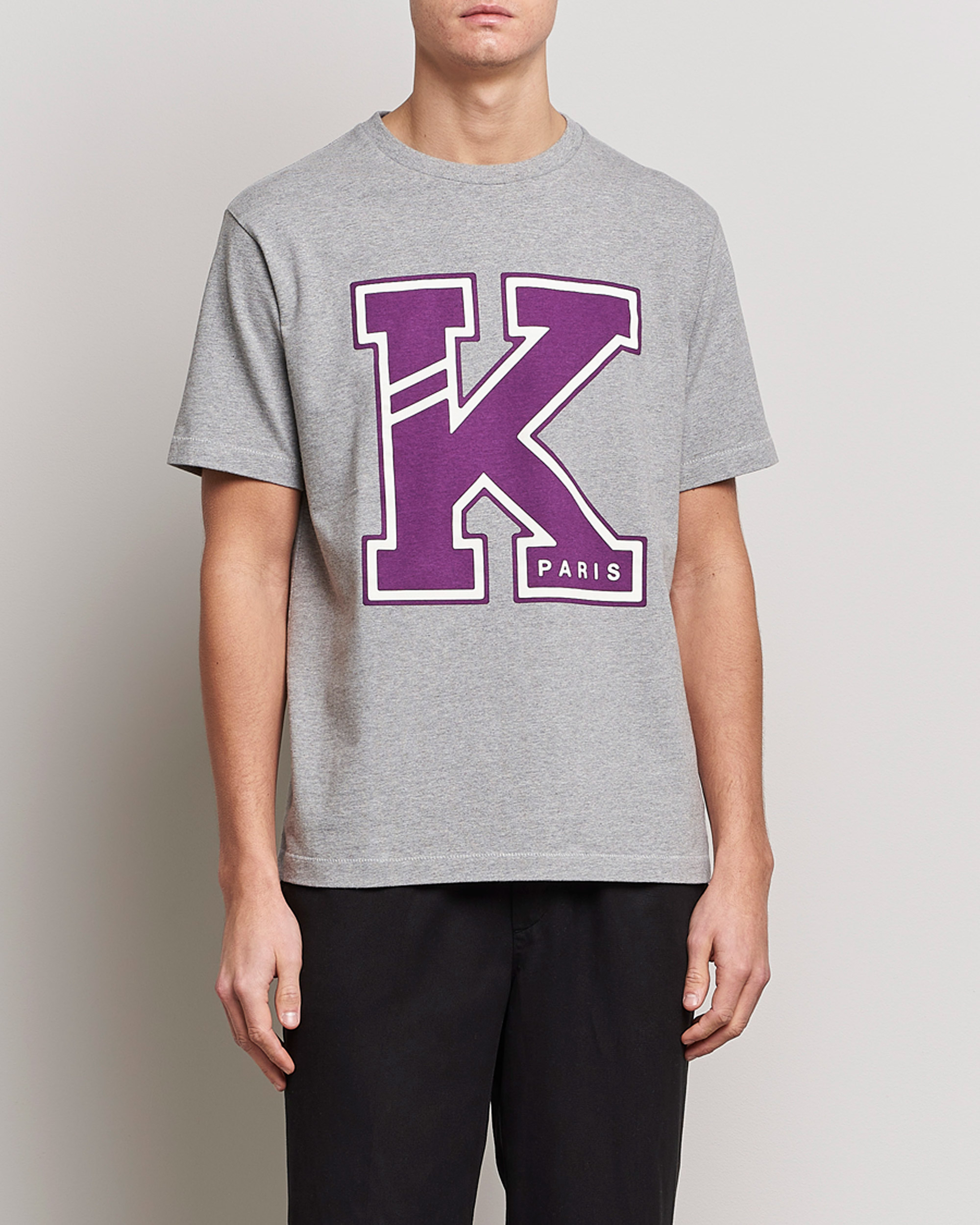 Hombres | Camisetas | KENZO | College Classic T-Shirt Pearl Grey