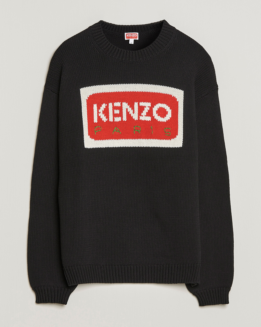 Hombres | Jerséis y prendas de punto | KENZO | Paris Logo Jumper Black