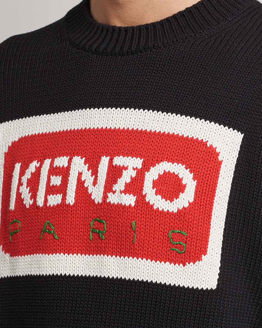 Hombres | Jerséis y prendas de punto | KENZO | Paris Logo Jumper Black