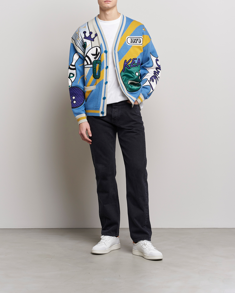 Hombres | Jerséis y prendas de punto | KENZO | Bowling Elefant Cardigan Cyan