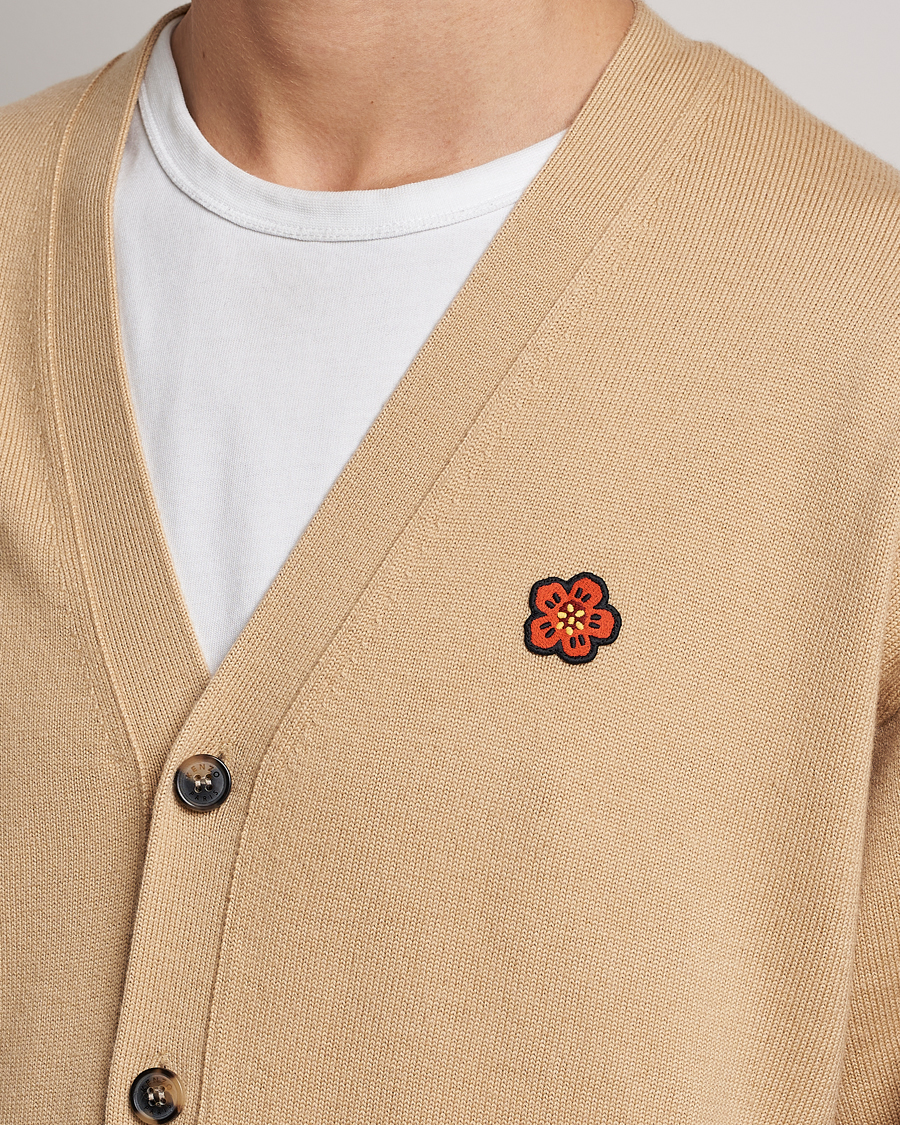 Hombres | Jerséis y prendas de punto | KENZO | Boke Flower Crest Cardigan Beige