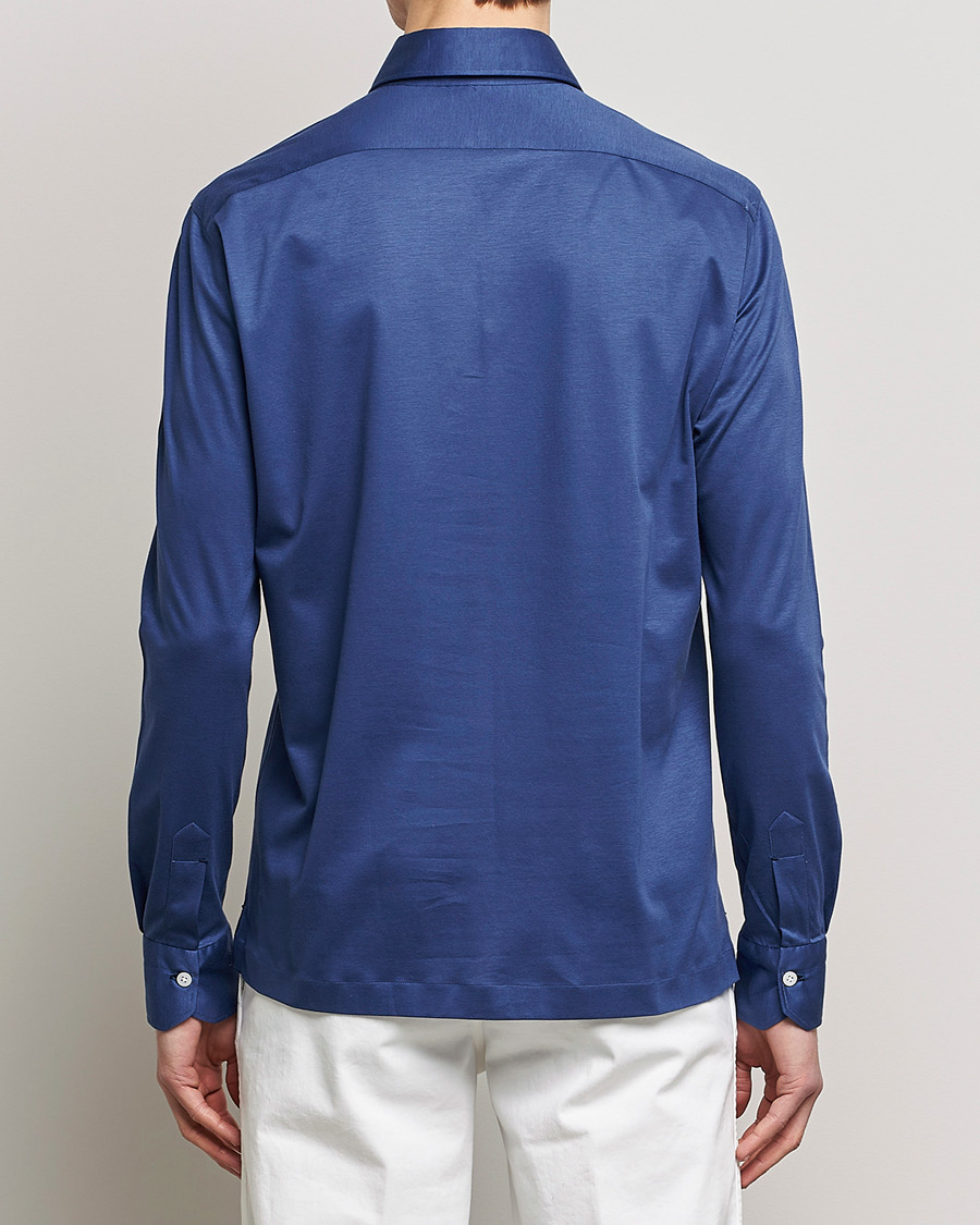 Hombres | Camisas | Kiton | Popover Shirt Dark Blue