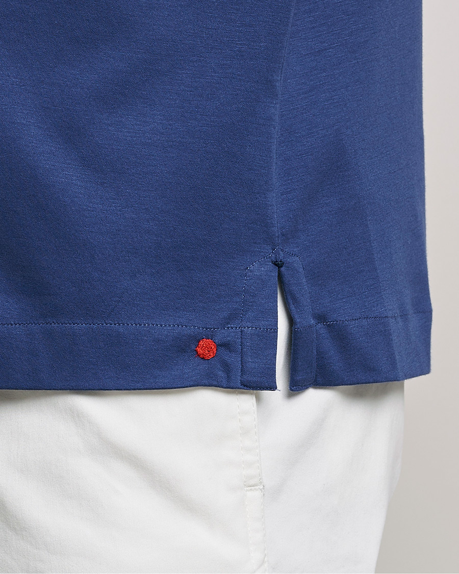 Hombres | Camisas | Kiton | Popover Shirt Dark Blue