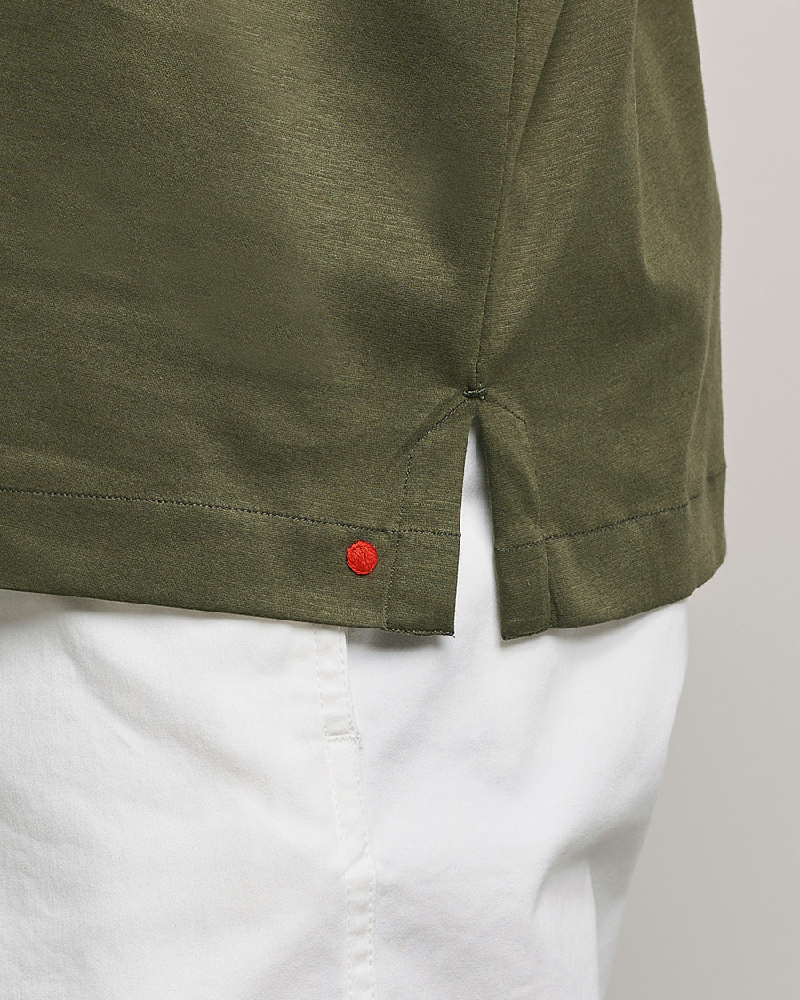 Hombres | Camisas | Kiton | Popover Shirt Dark Olive