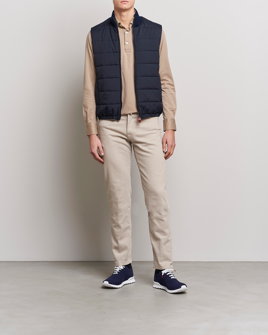Hombres | Pantalones | Kiton | Kurabo 5-Pocket Pants Light Beige