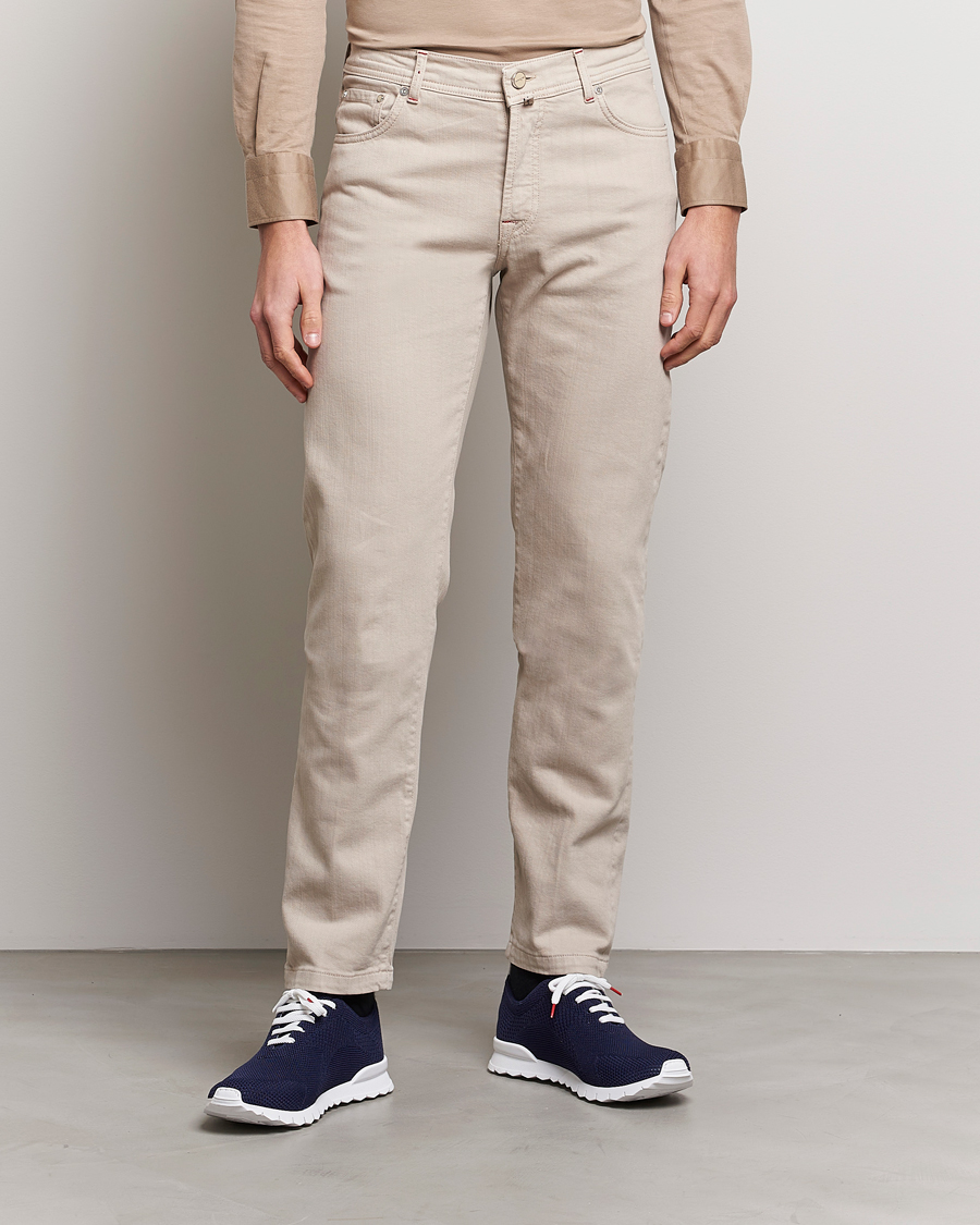 Hombres | Pantalones | Kiton | Kurabo 5-Pocket Pants Light Beige