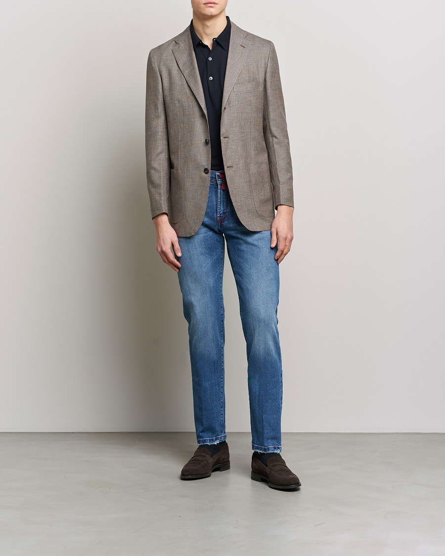 Hombres | Vaqueros | Kiton | Kurabo Denim Jeans Light Indigo