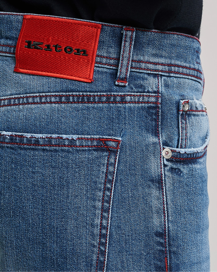 Hombres | Vaqueros | Kiton | Kurabo Denim Jeans Light Indigo