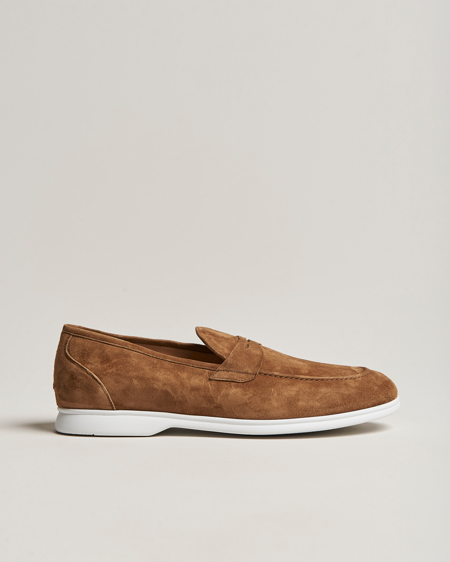 Hombres | Kiton Summer Loafers Brown Suede | Kiton | Summer Loafers Brown Suede