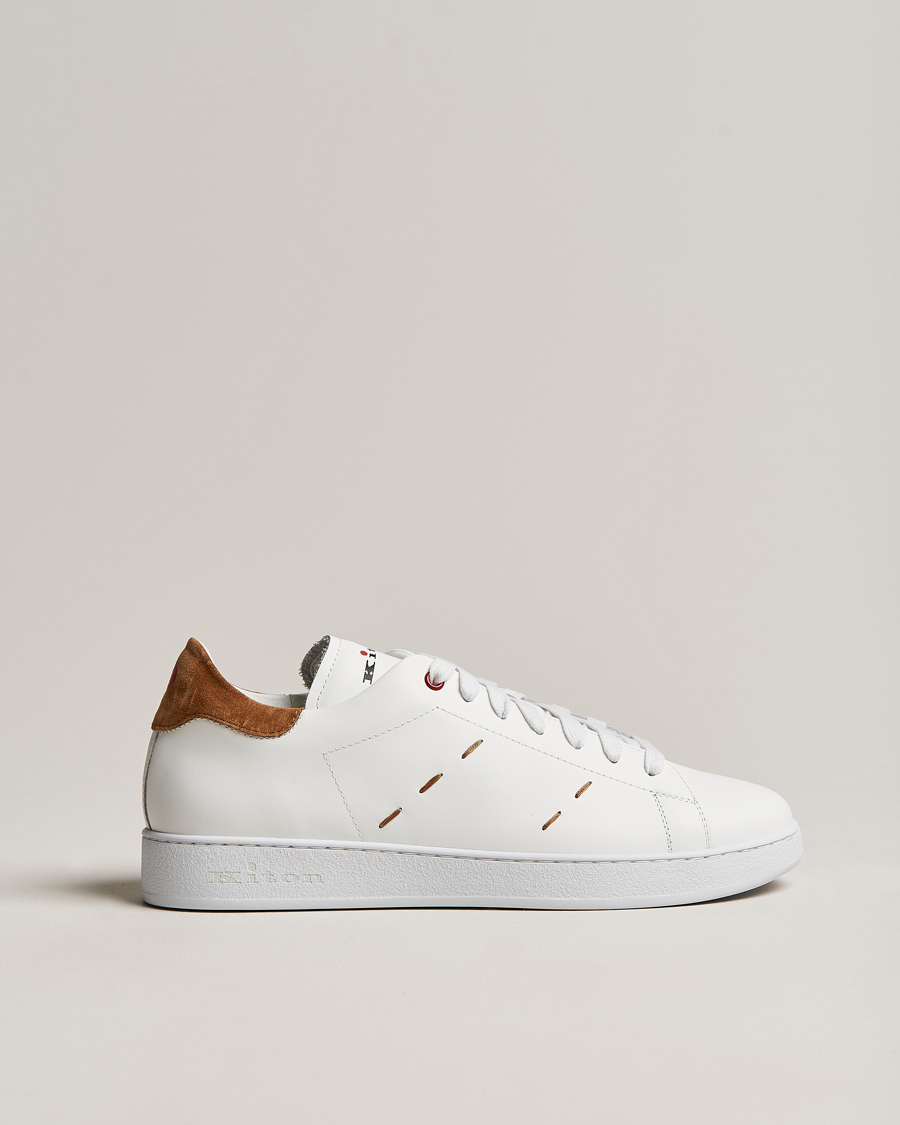 Hombres | Kiton Plain Sneakers White Calf | Kiton | Plain Sneakers White Calf