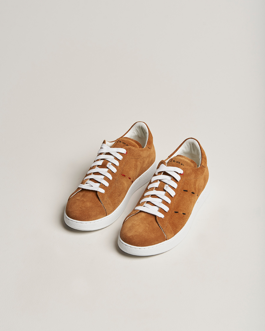 Hombres | Kiton Plain Sneakers Brown Suede | Kiton | Plain Sneakers Brown Suede