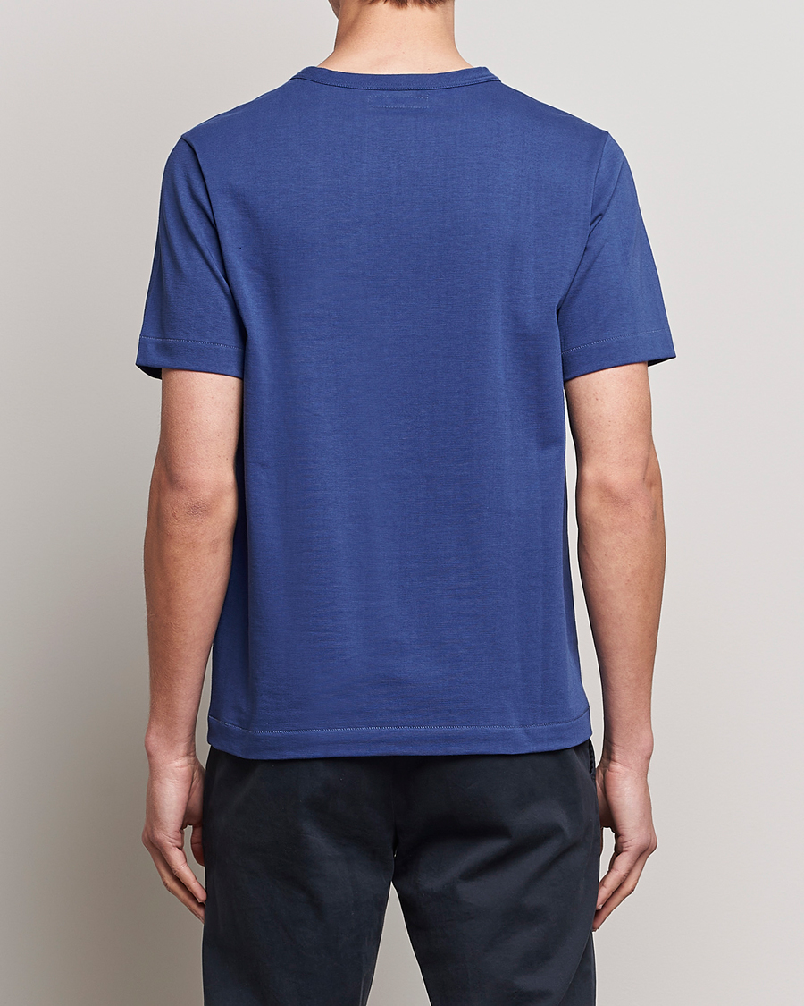 Hombres | Camisetas | Merz b. Schwanen | Relaxed Loopwheeled Sturdy T-Shirt Pacific Blue
