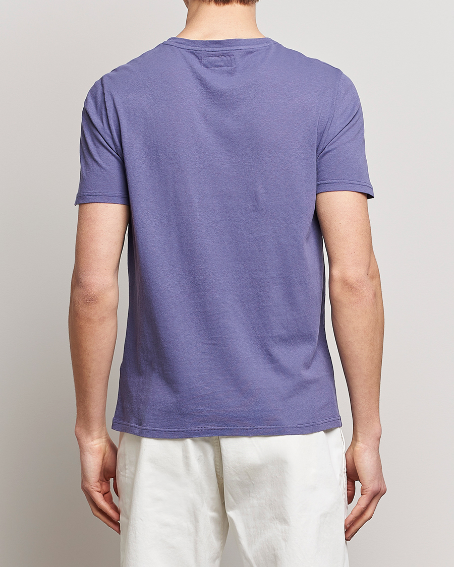 Hombres | Camisetas | Merz b. Schwanen | Organic Cotton Washed Crew Neck T-Shirt Purple