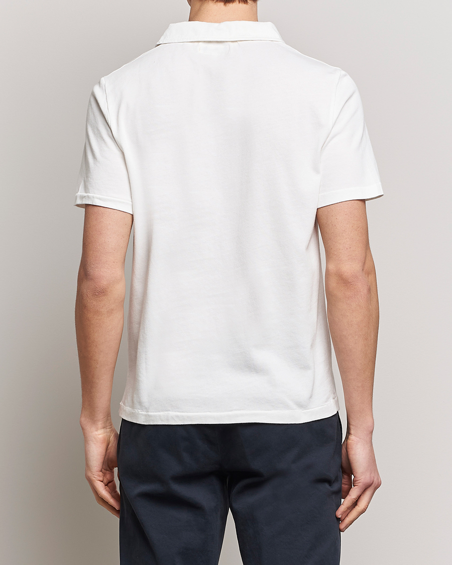 Hombres | Polos | Merz b. Schwanen | Organic Cotton Washed Polo White