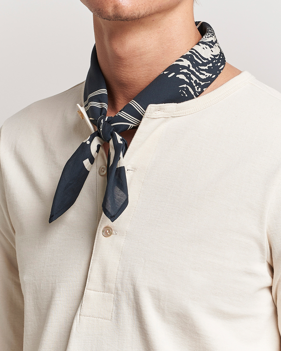 Hombres | Bufandas elegantes | Merz b. Schwanen | Merz b. SchwanenCotton BandanaCharcoal