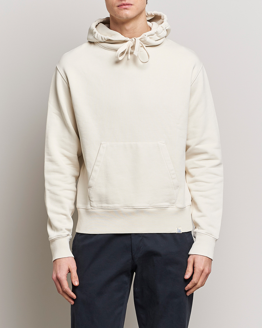 Hombres | Jerséis y prendas de punto | Merz b. Schwanen | Organic Cotton Washed Hoodie Oat