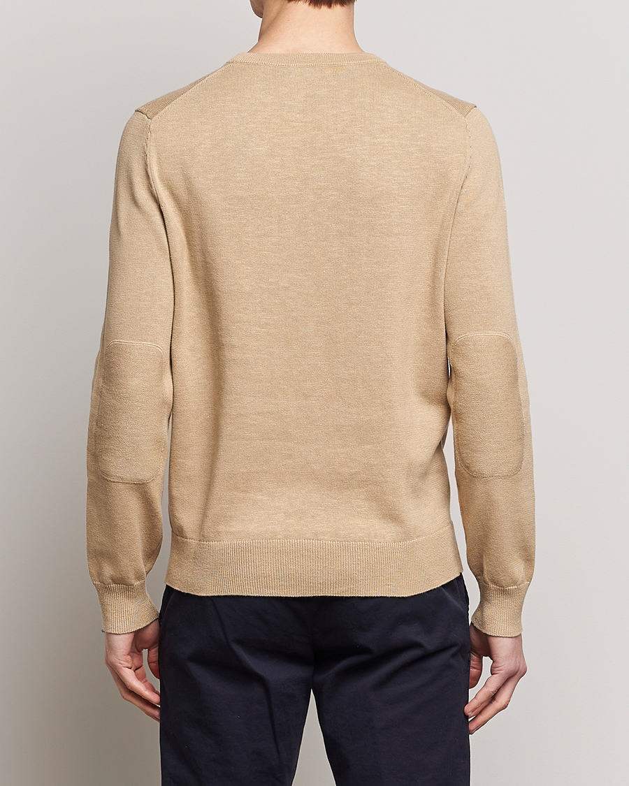 Hombres | Jerséis y prendas de punto | Morris | Harold Summer Crew Neck Camel