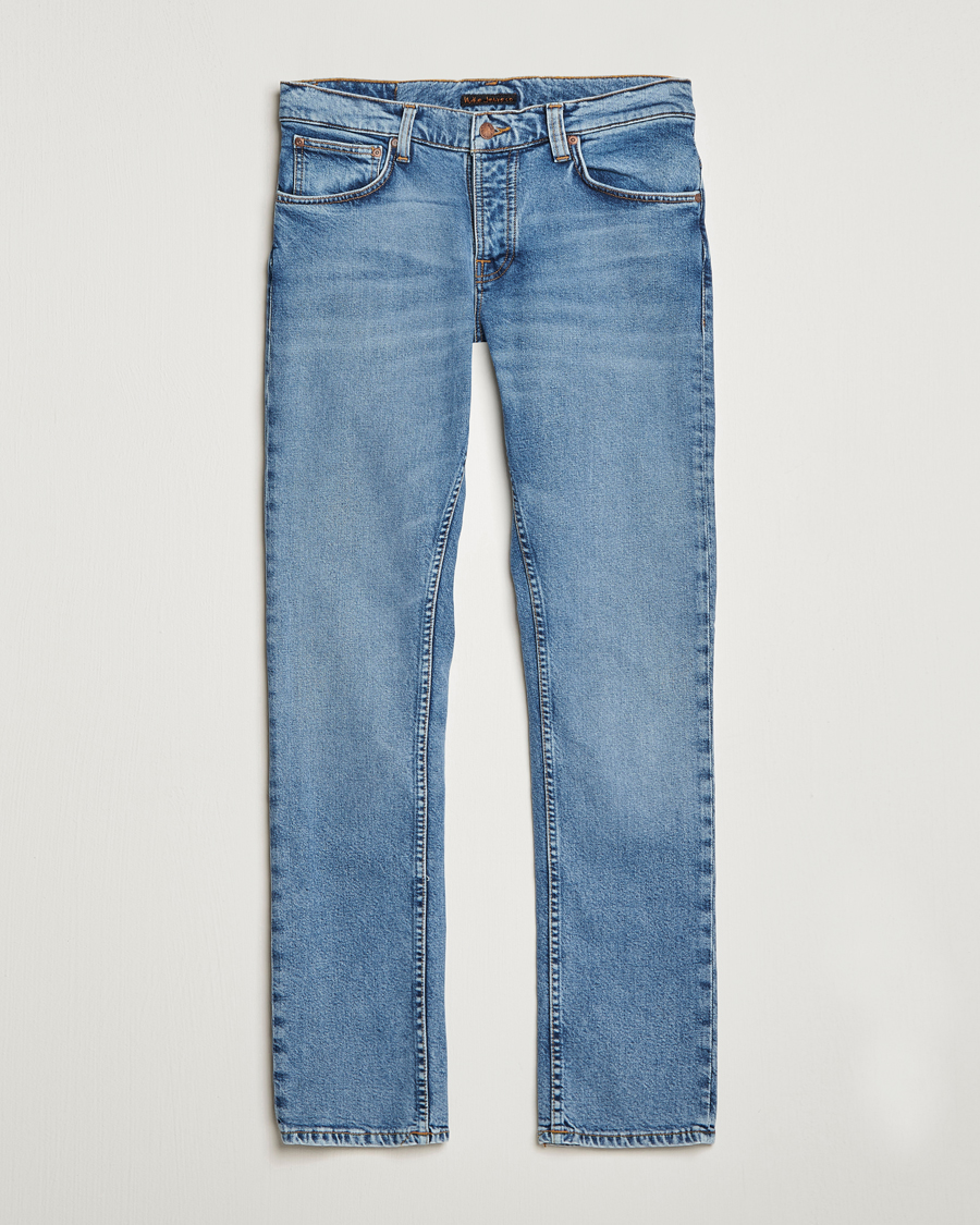 Hombres | Vaqueros | Nudie Jeans | Grim Tim Jeans Worn Pale Blue