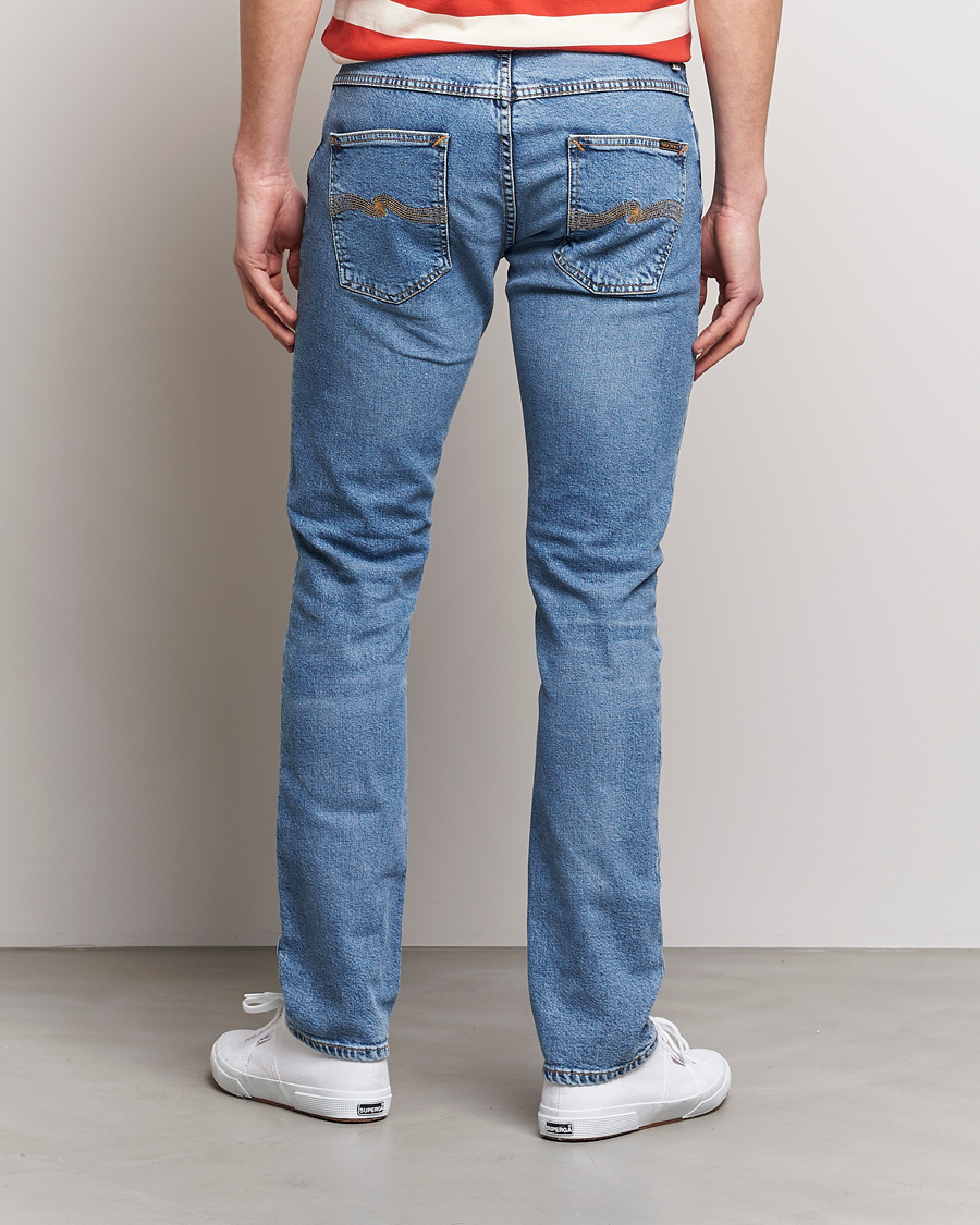 Hombres | Vaqueros | Nudie Jeans | Grim Tim Jeans Worn Pale Blue