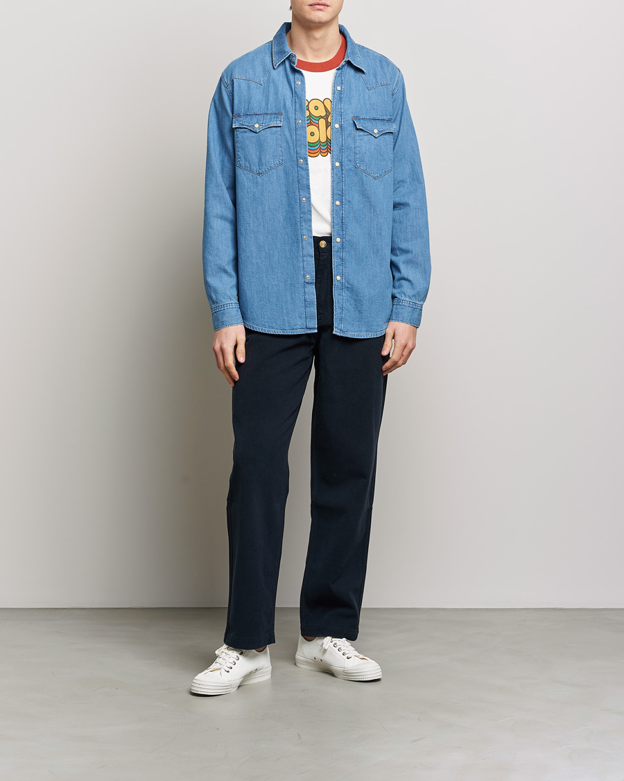Hombres | Camisas | Nudie Jeans | George Denim Shirt Another Kind Of Blue