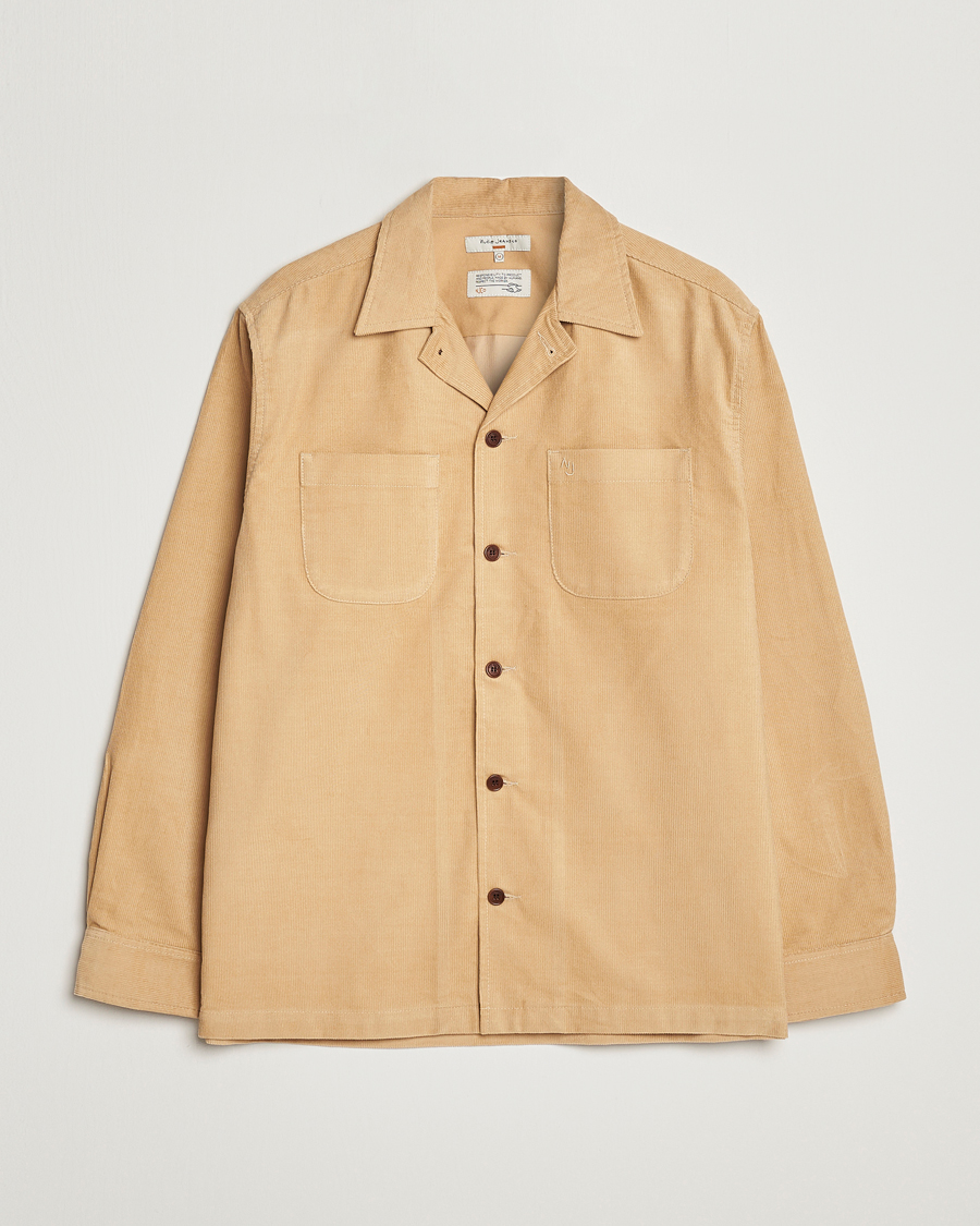Hombres | Camisas | Nudie Jeans | Vincent Cord Overshirt Faded Sun