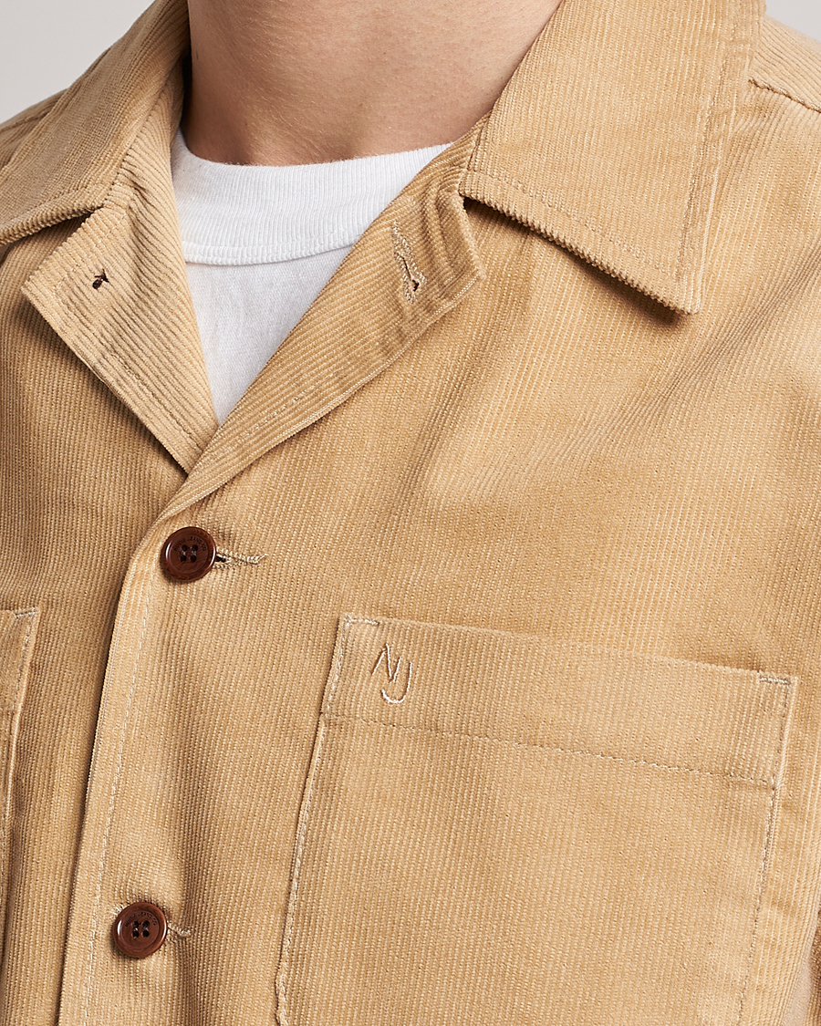 Hombres | Camisas | Nudie Jeans | Vincent Cord Overshirt Faded Sun
