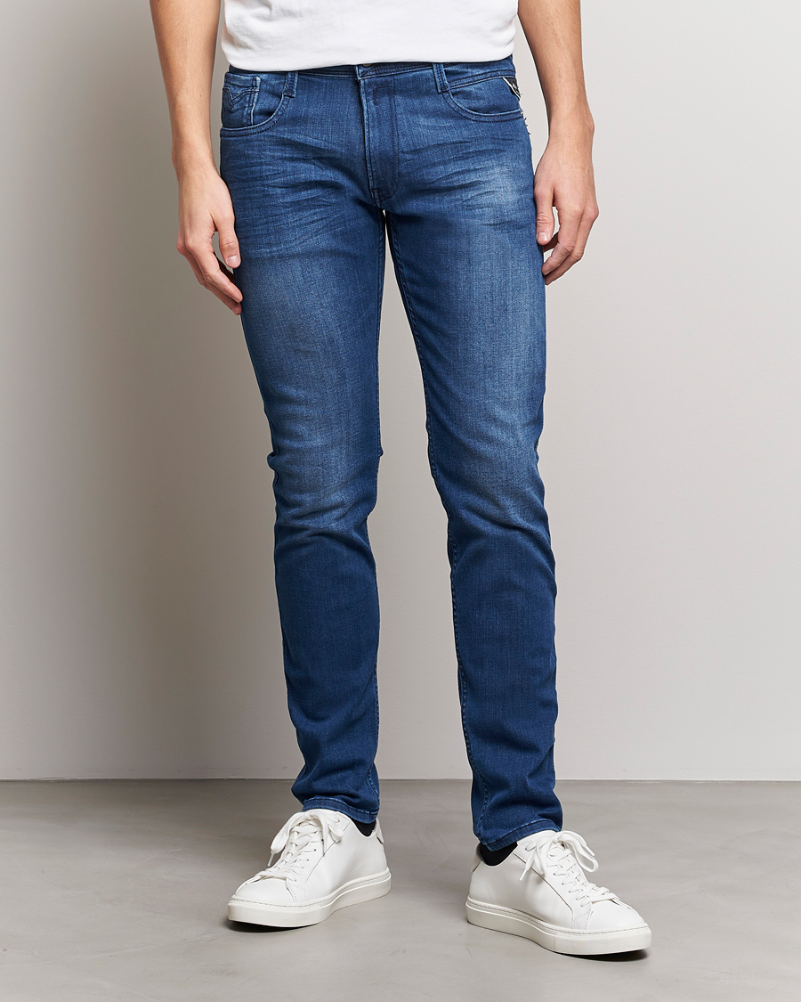 Hombres | Vaqueros | Replay | Anbass Powerstretch Jeans Medium Blue