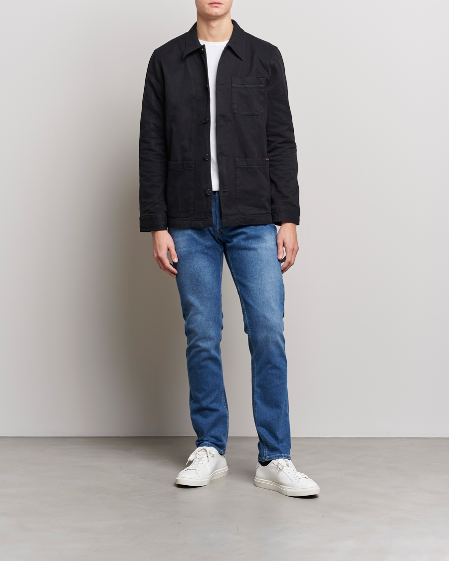 Hombres | Vaqueros | Replay | Grover Straight Fit Stretch Jeans Medium Blue