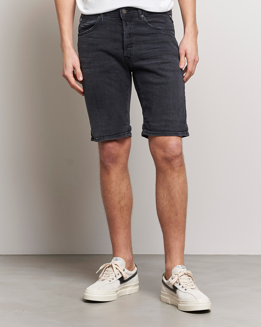 Hombres | Pantalones cortos | Replay | RBJ901 Super Stretch Bio Denim Shorts Washed Black