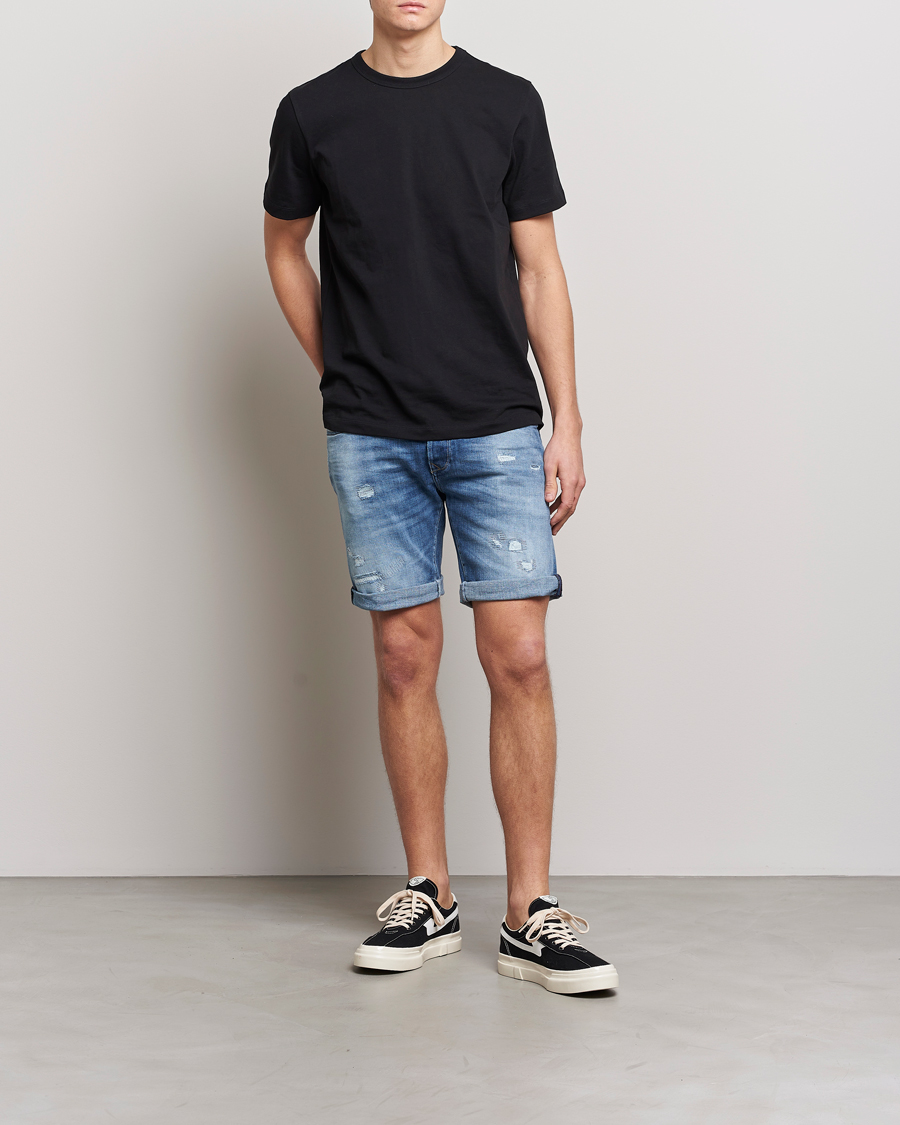 Hombres | Pantalones cortos | Replay | RBJ901 Stretch 5 Year Wash Denim Shorts Medium Blue